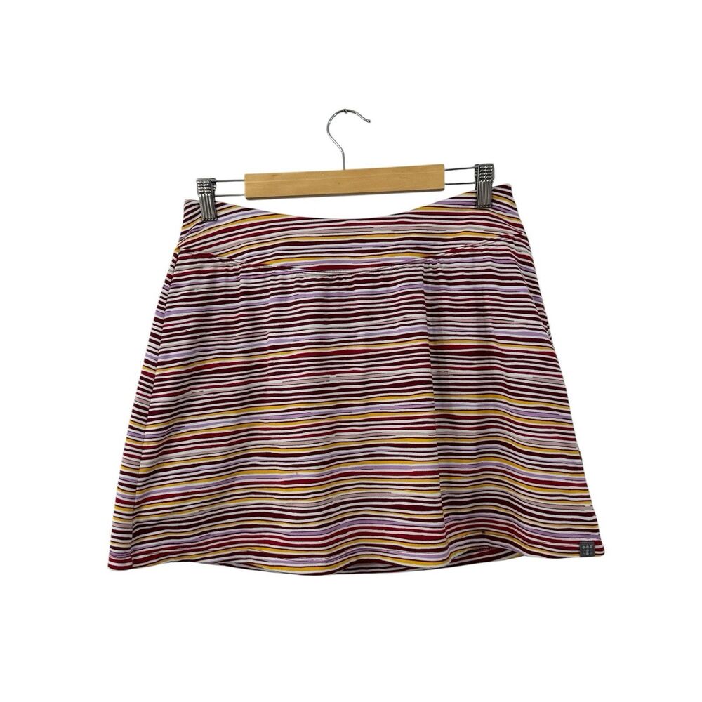 Title Nine Medium Breeze Skort Skirt Striped Pickleball Golf Tennis Womens READ